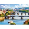image:imageTrefl Prague Czech Republic 500 Piece Jigsaw Puzzle Red 19x13 Print DIY Creative Fun Classic Puzzle for Adults and Children from 10 Years Old