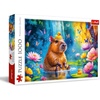 image:imageTrefl  Capybara  Puzzle 1000 Elements  Jigsaw Puzzle with a Capybara on a Waterfall Background for Adults and Children Over 14 Years Old