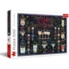 image:imageTrefl Cocktail Menu 500 Piece Jigsaw Puzzle Red 19x13 Print DIY Puzzle Creative Fun Classic Jigsaw for Adults and Children from 10 Years Old