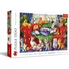 image:imageTrefl Kittens on the Sofa 1500 Piece Jigsaw Puzzle Red 33x 23 Print DIY Puzzle Creative Fun Classic Jigsaw for Adults and Children from 14 Years Old