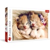 image:imageTrefl Sleeping Kittens 500 Piece Jigsaw Puzzle Red 19x13 Print DIY Jigsaw Creative Fun Classic Puzzle for Adults and Children from 10 Years Old
