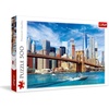 image:imageTrefl View of New York 500 Piece Jigsaw Puzzle Red 19x13 Print DIY Puzzle Creative Fun Classic Jigsaw for Adults and Children from 10 Years Old