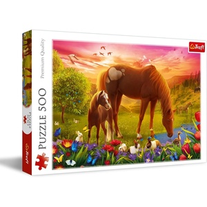 image:imageTrefl  Horses on The Meadow  Puzzle 500 Pieces  Puzzle for Animal Lovers Horses DIY Creative Entertainment Fun Classic Puzzles for Adults and Children from 10 Years