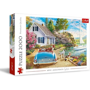 image:imageTrefl Holiday Haven 2000 Piece Jigsaw Puzzle Red 38x27 Print DIY Puzzle Creative Fun Classic Jigsaw for Adults and Children from 14 Years Old
