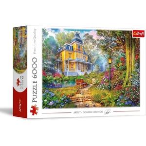 image:imageTrefl Summer Residence 6000 Piece Jigsaw Puzzle Red 54x38 Print DIY Puzzle Large Jigsaw Full of Details Creative Fun Classic Jigsaw for Adults and Children from 14 Years Old