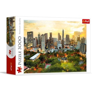 image:imageTrefl Sunset in Bangkok 3000 Piece Jigsaw Puzzle Red 46x33 Print DIY Puzzle Creative Fun Classic Puzzle for Adults and Children from 15 Years Old