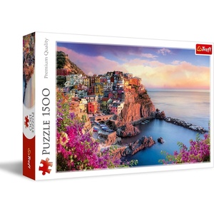 image:imageTrefl View of Manarola 1500 Piece Jigsaw Puzzle Red 33x23 Print DIY Jigsaw Creative Fun Classic Puzzle for Adults and Children from 14 Years Old
