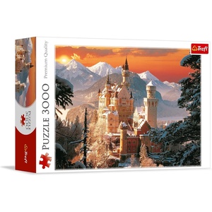 image:imageTrefl Wintry Neuschwanstein Castle Germany 3000 Piece Jigsaw Puzzle Red 46x33 Print DIY Puzzle Creative Fun Classic Puzzle for Adults and Children from 15 Years Old