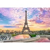 image:imageTrefl 1000 Pieces Thickest Cardboard Organic Tour Entertainment for Adults and Children from 12 Years 10693 Romantic Sunset UFT Puzzles Eiffel Tower Paris France 1000