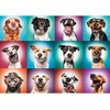 image:imageTrefl Funny Dog Portraits II 2000 Piece Jigsaw Puzzle Red 38x27 Print DIY Puzzle Creative Fun Classic Puzzle for Adults and Children from 15 Years Old