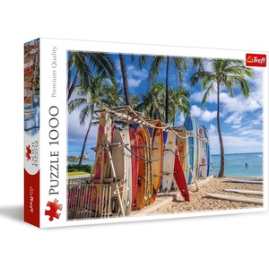 image:imageTrefl Waikiki Beach Hawaii 1000 Piece Jigsaw Puzzle Red 27x19 Print DIY Puzzle Creative Fun Classic Jigsaw for Adults and Children from 14 Years Old