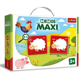 image:imageTrefl  Memos Maxi Farm  Pictorial Game for The Little Ones Classic Memory Game for Children Aged 2 and OverColourful