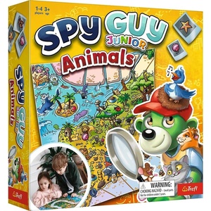 image:imageTrefl Spy Guy Animals Junior Cooperative Detective Game Family Board Game Meet the Animals Huge Cartoon Board for Adults and Children Aged 3 and Over