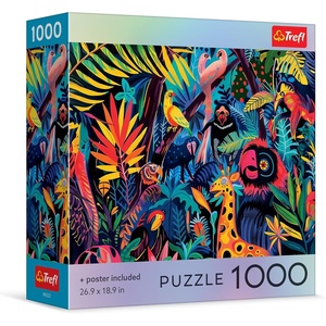 image:imageTrefl  Square Box  in the Jungle 1000 Piece Jigsaw Puzzle 27x19 Print DIY Puzzle Creative Fun Classic Jigsaw for Adults and Children from 14 Years Old