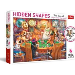 image:imageTrefl Game Night Puzzles Hidden Shapes 1000  86 Pieces hind Hidden Shape Puzzles Dogs Animals Unusual Jigsaw Creative Entertainment Fun for Adults and Children from 14 Years Old