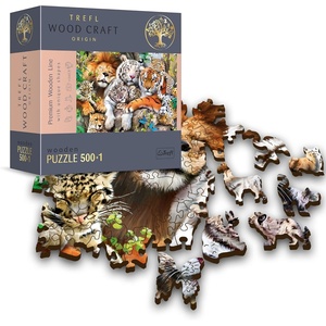 image:imagePuzzle Jungle Cats Woodcraft 501pc