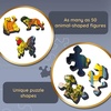 image:imageTrefl 20160 5001 Teile Wood Craft unregelmige Formen 50 Tierfiguren modernes Premium Puzzle Colourful Puppy