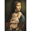 image:imageTrefl Mona Lisa and purring Kitty 1000 Piece Jigsaw Puzzle Red 27x19 Print DIY Jigsaw Creative Fun Classic Puzzle for Adults and Children from 14 Years Old