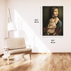 image:imageTrefl Mona Lisa and purring Kitty 1000 Piece Jigsaw Puzzle Red 27x19 Print DIY Jigsaw Creative Fun Classic Puzzle for Adults and Children from 14 Years Old