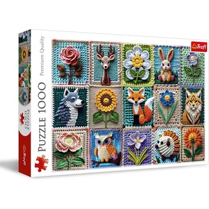 image:imageTrefl  Crochet  My Passion  Puzzle 1000 Elements  Jigsaw Puzzle with Animals and Flowers Made by Crochet Method for Adults and Children Over 14 Years Old