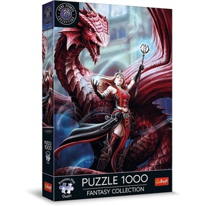 image:imageTrefl Premium Plus Quality  Puzzle Fantasy Collection Scarlet Mage  1000 Pieces Series of Fantasy World Images Anne Stokes Perfect Piece Fit for Adults and Children from 14 Years