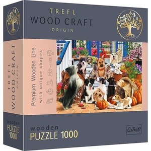 image:imageTrefl 20149 1000 Teile Wood Craft unregelmige Formen 100 Tierfiguren hochwertiges modernes DIY fr Erwachsene und Kinder ab 12 Jahren Dog Friendship Puzzle