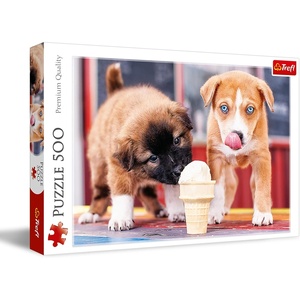 image:imageTrefl Ice Cream time 500 Piece Jigsaw Puzzle Red 19x13 Print DIY Puzzle Creative Fun Classic Jigsaw for Adults and Children from 10 Years Old