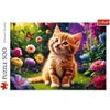 image:imageTrefl Cute Kitty 500 Piece Jigsaw Puzzle Red 19x13 Print DIY Creative Fun Classic Puzzle for Adults and Children from 10 Years Old