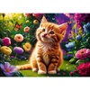 image:imageTrefl Cute Kitty 500 Piece Jigsaw Puzzle Red 19x13 Print DIY Creative Fun Classic Puzzle for Adults and Children from 10 Years Old