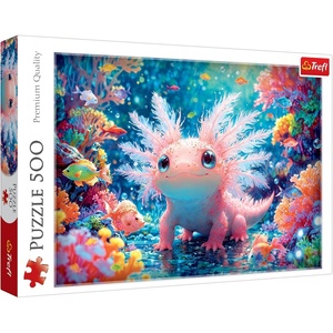 image:imageTrefl Axolotl 500 Piece Jigsaw Puzzle Red 19x13 Print DIY Creative Fun Classic Puzzle for Adults and Children from 10 Years Old