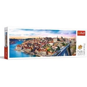 image:imageTrefl Panorama Porto Portugal 500 Piece Jigsaw Puzzle Red 26x9 Print DIY Puzzle Creative Fun Classic Puzzle for Adults and Children from 10 Years Old