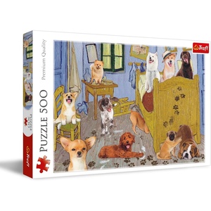 image:imageTrefl The Van Gogh Room  Dog Revolution 500 Piece Jigsaw Puzzle Red 19x13 Print DIY Creative Fun Classic Puzzle for Adults and Children from 10 Years Old