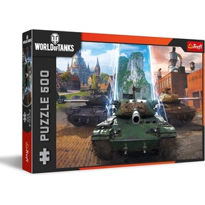 image:imageTrefl World of Tanks Time for Action 500 Piece Jigsaw Puzzle Red 19x13 Print DIY Creative Fun Classic Puzzle for Adults and Children from 10 Years Old