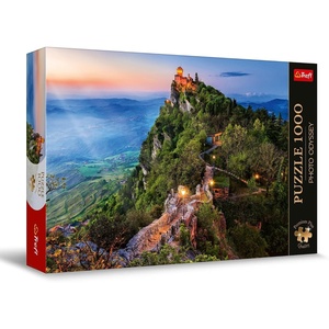 image:imageTrefl Cesta Tower San Marino 1000 Jigsaw Puzzle Premium Plus Photo Odyssey 27x19 Unique Photographic Series Perfect Matching of Elements for Adults and Children from 14 Years Old