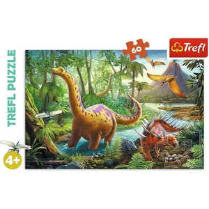 image:imageTrefl Dinosaur Migration 60 Piece Jigsaw Puzzle Red Print DIY Puzzle Creative Fun Classic Jigsaw for Adults and Children from 4 Years OldDinosaur Migration 60 Piece Jigsaw Puzzle