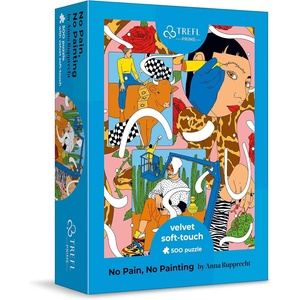 image:imageTrefl Prime Velvet No Pain No Painting 500 Piece Jigsaw Puzzle 13x19 Thick Cardboard ECO Creative Entertainment for Adults and Children from 14 Years Old