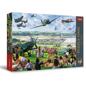 image:imageTrefl Premium Plus Quality  Puzzle Tea Time Air Show  1000 Pieces Series of Painted Nostalgic Images Perfect Piece Fit for Adults and Children from 14 Years