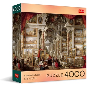 image:imageTrefl  Square Box  Modern Rome Panini  4000 Piece Jigsaw Puzzle Red 54x38 Print DIY Creative Fun Classic Jigsaw for Adults and Children from 15 Years Old