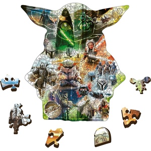 image:imageTrefl Star Wars The Mandalorian Wood Craft 5005 Piece Jigsaw Puzzle The Mysterious Grogu Irregular Shapes 50 Special Puzzles Modern Premium Jigsaw for Adults and Children from 14 Years OldMystery Grogu