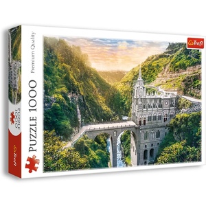 image:imageTrefl Las Lajas Sanctuary Colombia 1000 Piece Jigsaw Puzzle Red 27x19 Print DIY Puzzle Creative Fun Classic Puzzle for Adults and Children from 14 Years Old