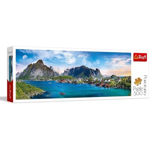 image:imageTREFL Panorama 500 Piece Jigsaw Puzzles Lofoten Archipelago Puzzle of Norway Island and Mountian Puzzles Adult Puzzles Trefl 29500Multicolor