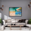 image:imageTrefl Prime 1500 Piece Puzzle  Romantic Sunset Vernazza Liguria ItalyUft Aerial Mindblow Waiting for High Tide Puzzles