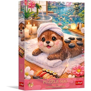 image:imageTrefl Premium Plus Quality Adorable Otter  500 Piece Puzzle 189x134  Cuteness Overload Timeless Themes Series Perfectly Fitting Pieces for Adults and Children aged 10 and over