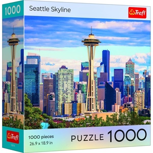 image:imageTrefl Cities Seattle Skyline  1000 Piece Jigsaw Puzzle 27x19 DIY Puzzle Creative Fun Classic Jigsaw for Adults and Children from 12 Years Old